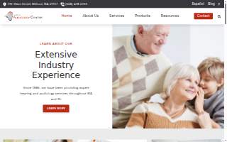 Milford Audiology Center website