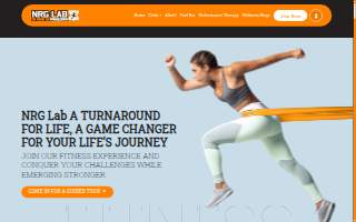 NRG LAB Fitness Center Milford website