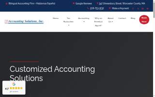 Accounting Solutions, Inc of Millbury website