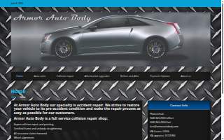 Armor Auto Body website