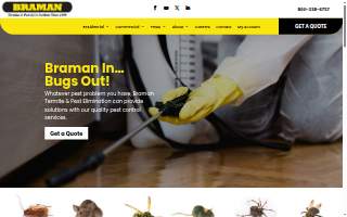 Braman Termite & Pest Elimination of Millbury website