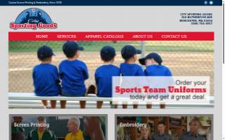 City Sporting Goods website