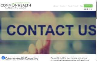 Commonwealth Consulting Group website