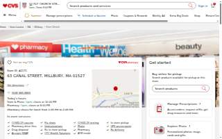 CVS of Millbury website