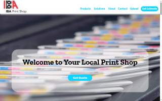 IBA Print Shop website