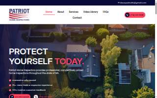 Patriot Home Inspectors of Millbury website