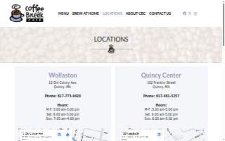 Coffee Break Cafe website