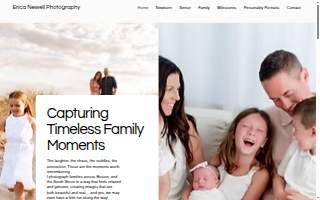 Erica Newell Photography website