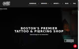 Holistic Ink Boston Tattoo Shop of Milton website
