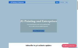 JG Painting & Enterprises LLC website