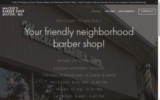 Mackie's Barber Shop website