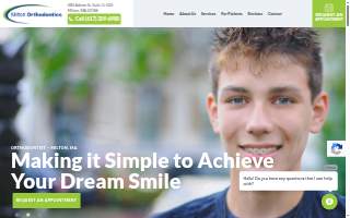 Milton Orthodontics website