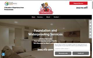 Stronghold Foundation & Waterproofing of Milton website