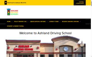 Ashland Driving School website