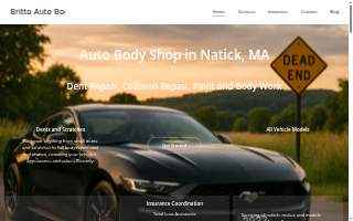Britto Auto Body website