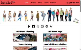 Closet to Closet Kids Resale Boutique website