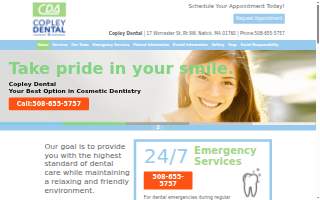 Copley Dental W Natick website