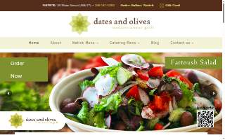 Dates and Olives website