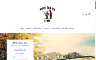 Natick Outdoor Store website