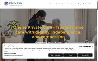 Ohene Private Care LLC website