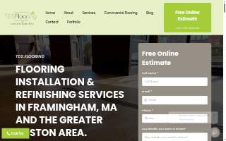 TDS Flooring of Natick website