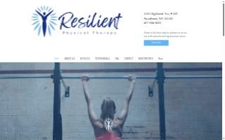 Resilient Physical Therapy and Wellness website