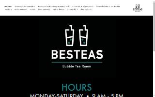 BesTeas Bubble Tea Room website