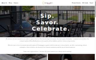Coastal Bubbles + Wine Bar website