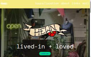 Hewn website