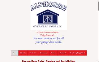 Alphonse Overhead Door LLC of Amesbury website