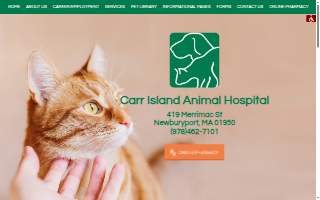Carr Island Animal Hospital website