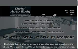 Chris Auto Body website