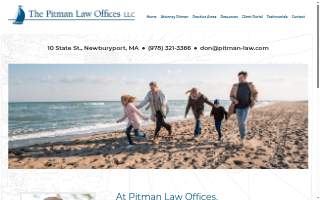Pitman Law Offices website