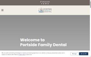 Portside Family Dental website