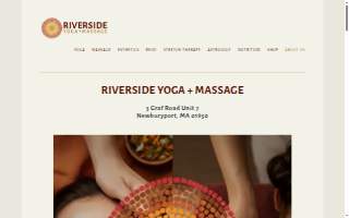 Riverside Yoga and Massage website