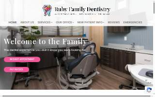 Ruby Family Dentistry website