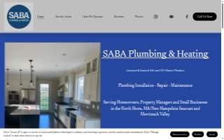 Saba Plumbing & Heating website