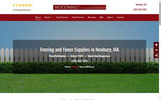 Woodward Fence & Supply Corporation website