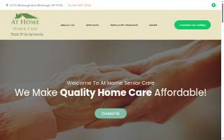 At Home Senior Care, Inc. website