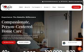 Babette Home Care website