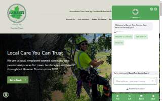 Barrett Tree Service East of Newton website