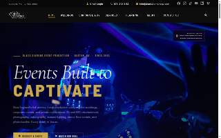 Black Diamond Event Production of Newton website