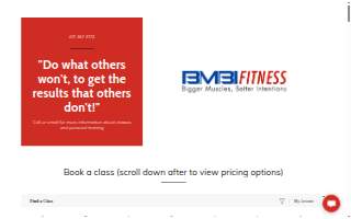 BMBI Fitness website