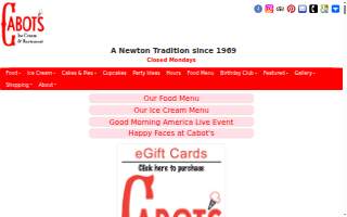 Cabot's website