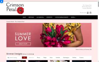 Crimson Petal of Newton website
