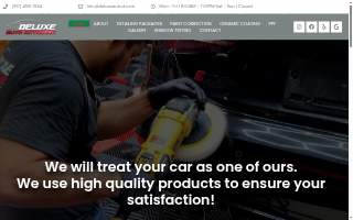 Deluxe Auto Detailing website