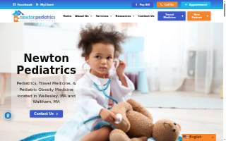 Newton Pediatrics website