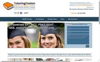 TutoringBoston of Newton website