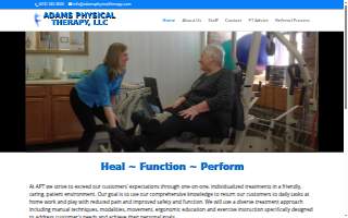 Adams Physical Therapy, LLC website