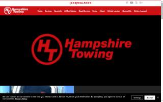 Hampshire Towing of Longmeadow website